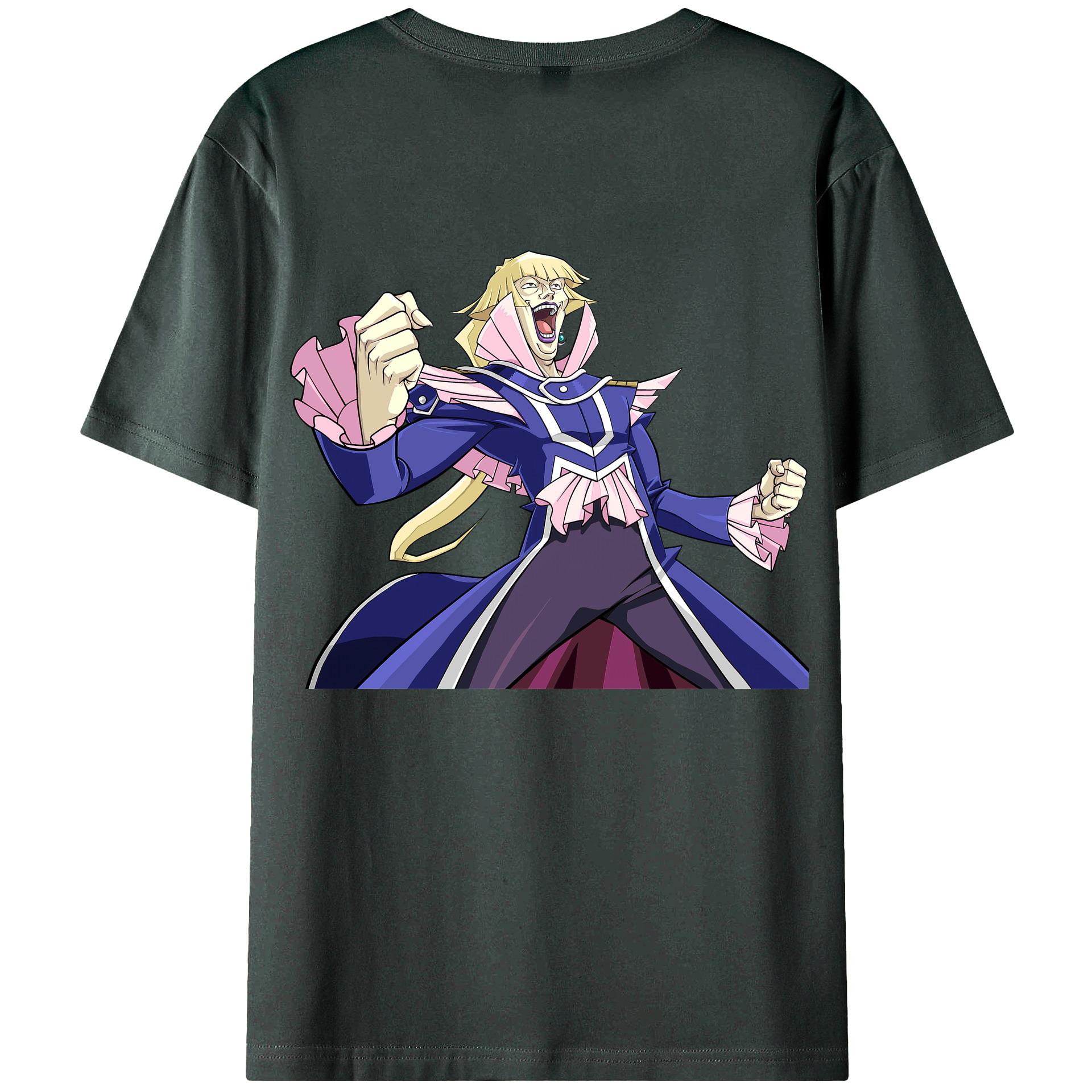 （画像用） 遊☆戯☆王 Yu-Gi-Oh! 綿100％ メンズ半袖Tシャツ（バックプリント） 通気性
